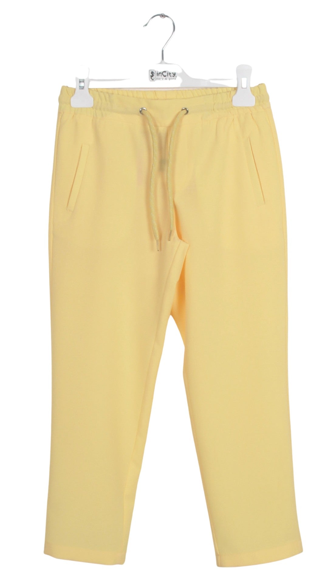 InCity Boys Toddler Tween 1-14 Years Yellow Mid-Rise Comfy Solid Garway Pants InCity Boys Girls