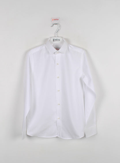 InCity Kids Boys Plain Long Sleeve Suit Shirt