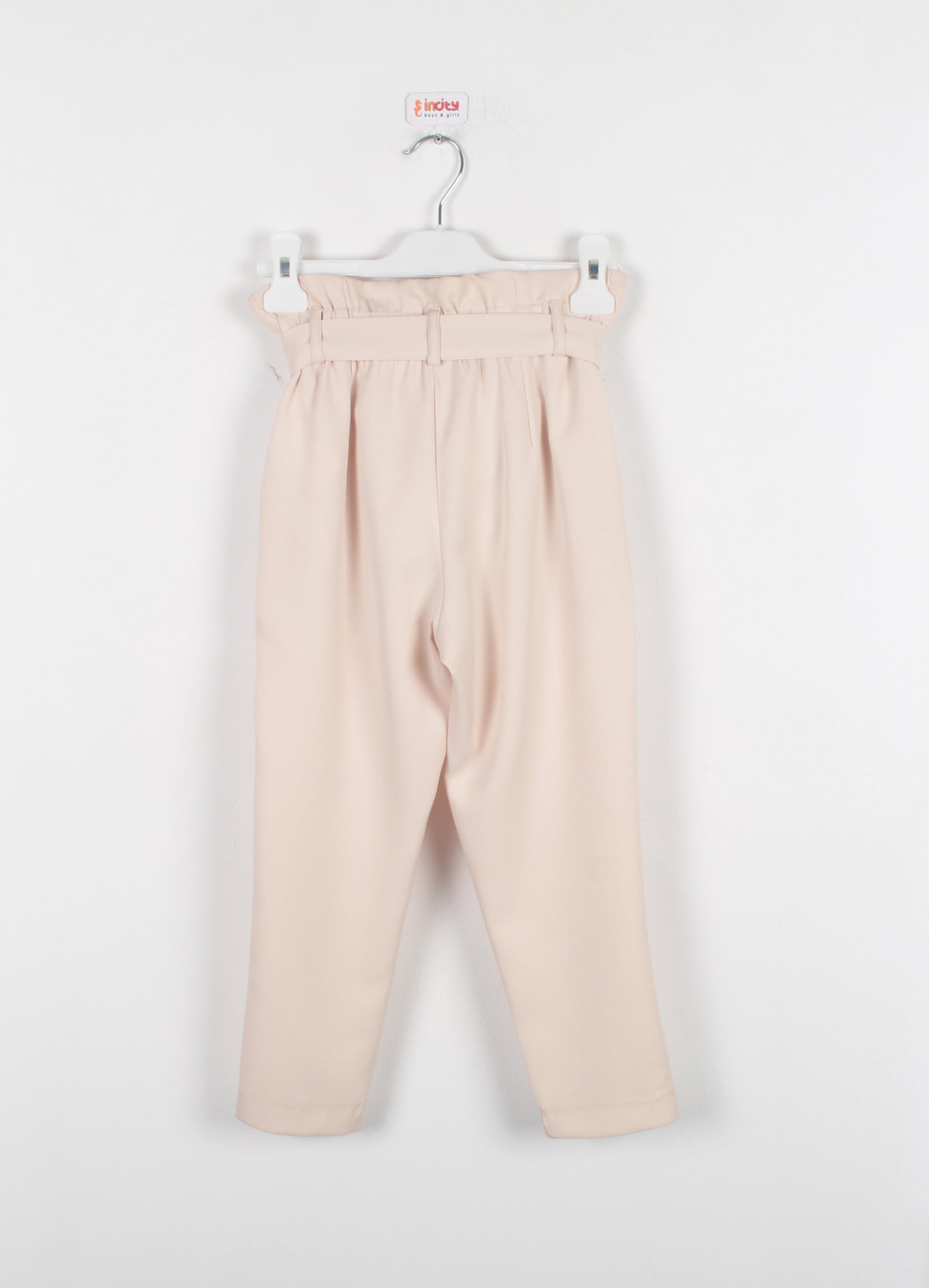 InCity Kids Girls Ribbon Belted Straight Leg Dress Pants