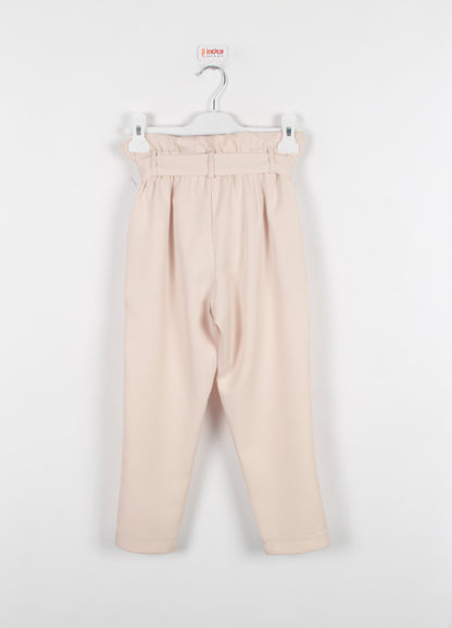 InCity Kids Girls Ribbon Belted Straight Leg Dress Pants
