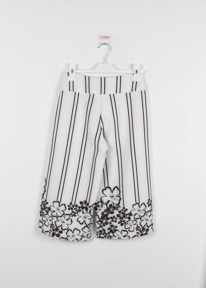 InCity Kids Girls Floral Print Wide Leg Fashion Pants