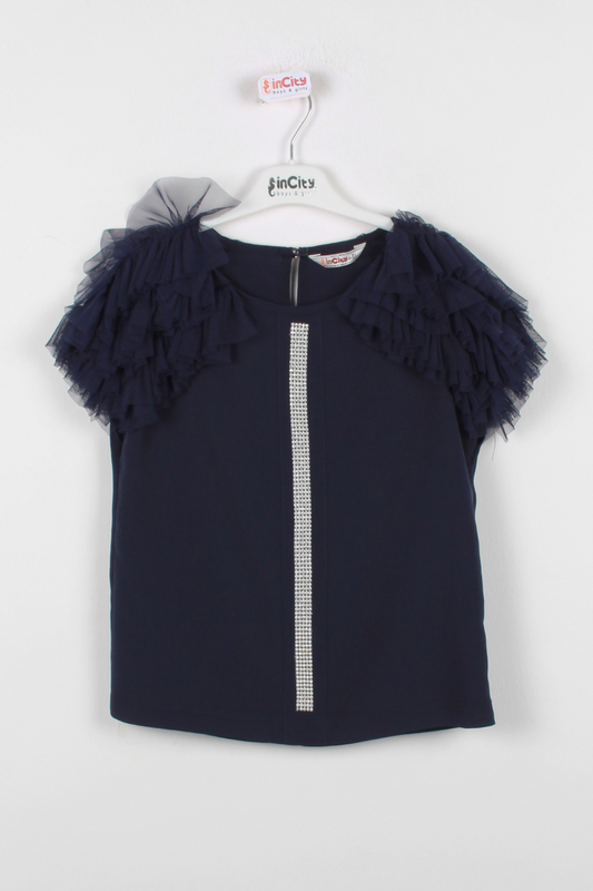 InCity Kids Girls Ruffle Sleeve Fashion Blouse