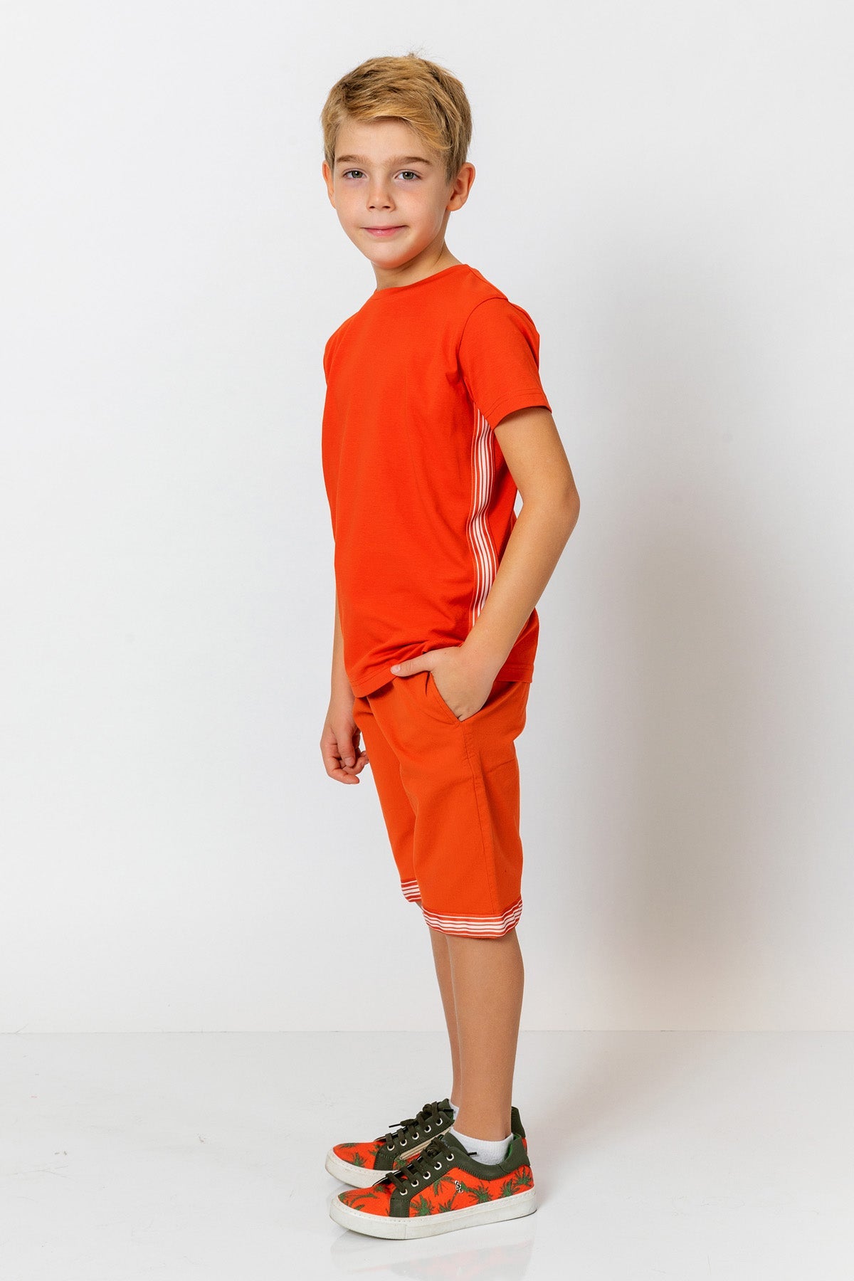InCity Kids Boys Elastic Waist Straight Leg Fashion Shorts InCity Boys & Girls