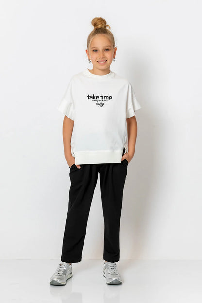 InCity Kids Girls Short Sleeve Time T-Shirt InCity Boys & Girls