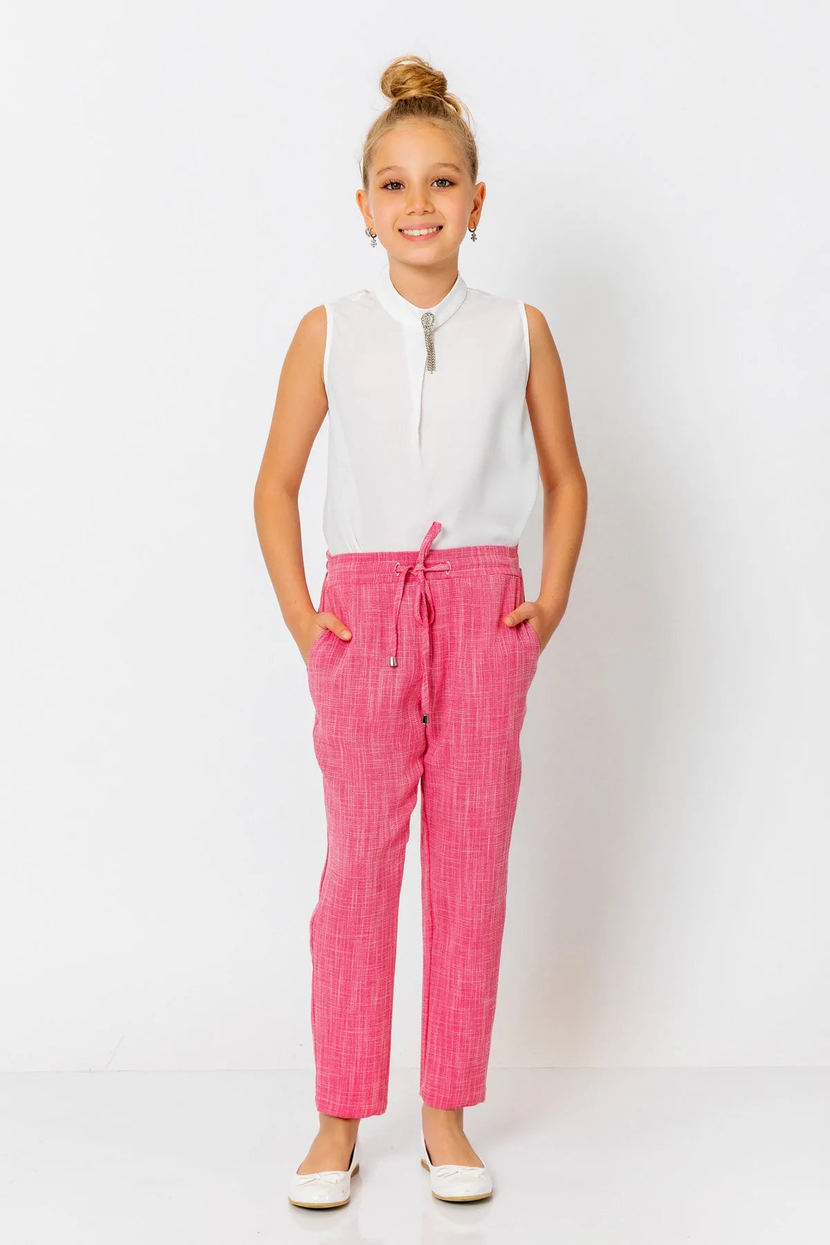 InCity Kids Girls Drawstring Formal Dress Pants InCity Boys & Girls