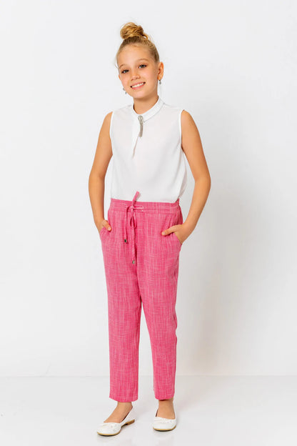 InCity Kids Girls Drawstring Formal Dress Pants InCity Boys & Girls