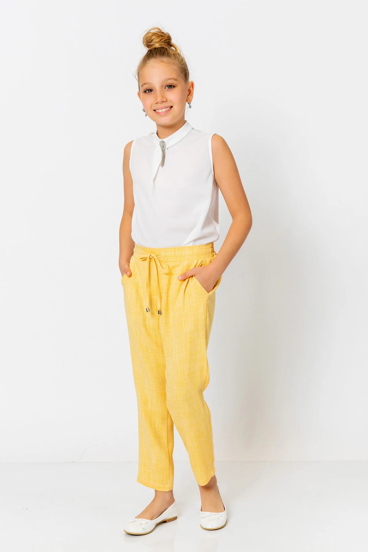 InCity Kids Girls Drawstring Formal Dress Pants InCity Boys & Girls