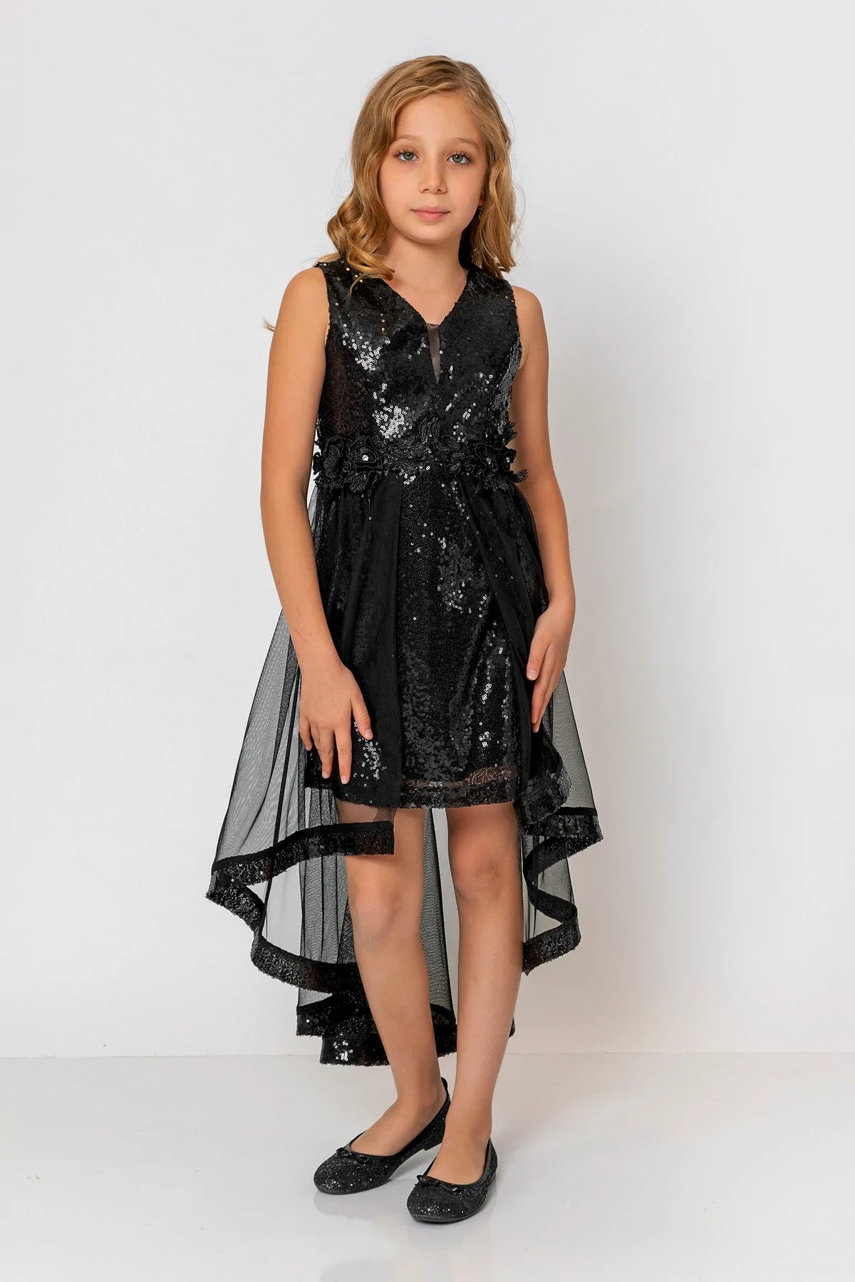 InCity Kids Girls Sequin Sleeveless Back Zipper Bridesmaid Dress InCity Boys & Girls