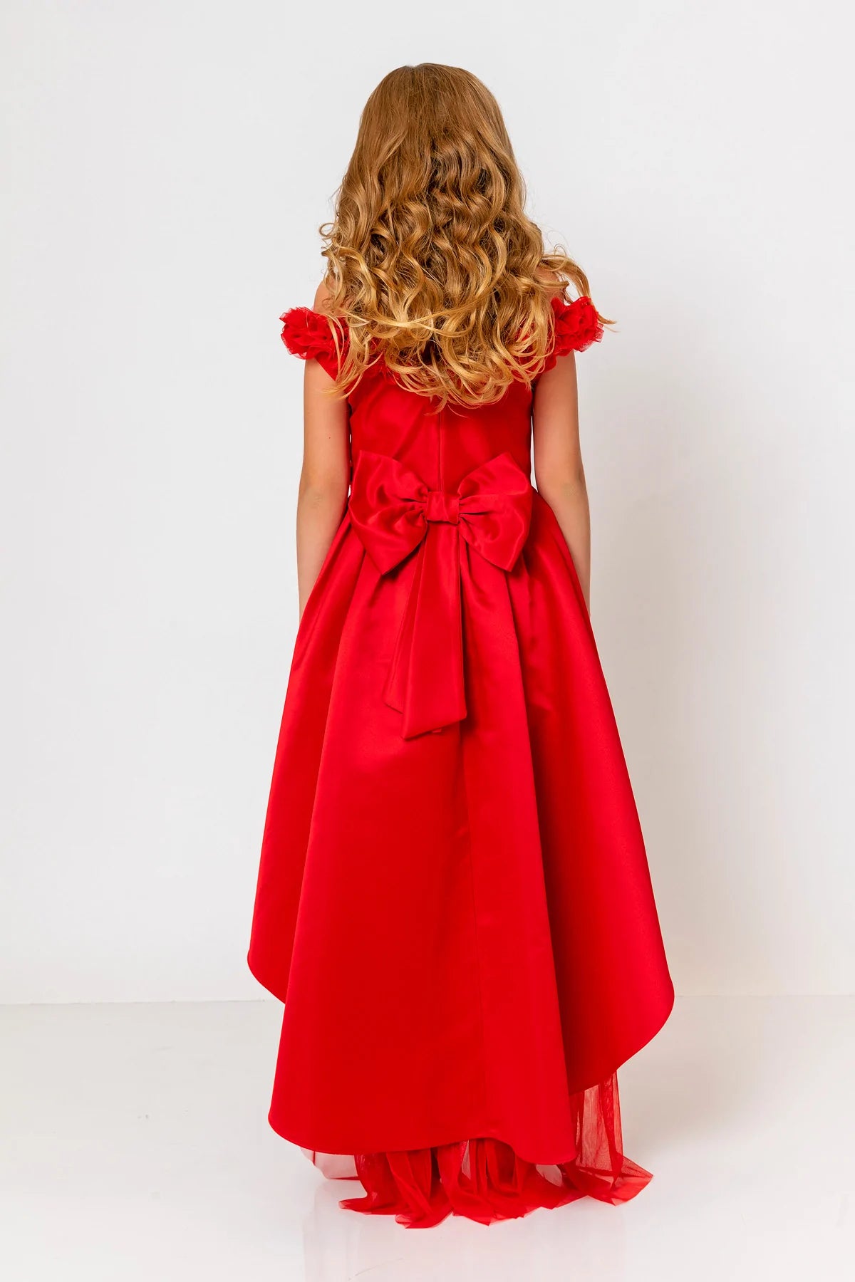InCity Kids Girls Floral Belt Ruffle Bridesmaid Dress InCity Boys & Girls
