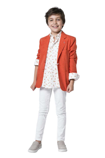 InCity Boys 7-14 Tween Solid Fashion Special Occasion Regular Fit Lightweight Cloud Jacket InCity Boys & Girls