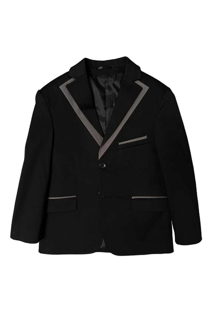 InCity Boys 7-14 Years Tween Black Orange 2 Button Fashion Special Occasion Regular Fit Lightweight Gatsby Suit Jacket Blazer InCity Boys & Girls
