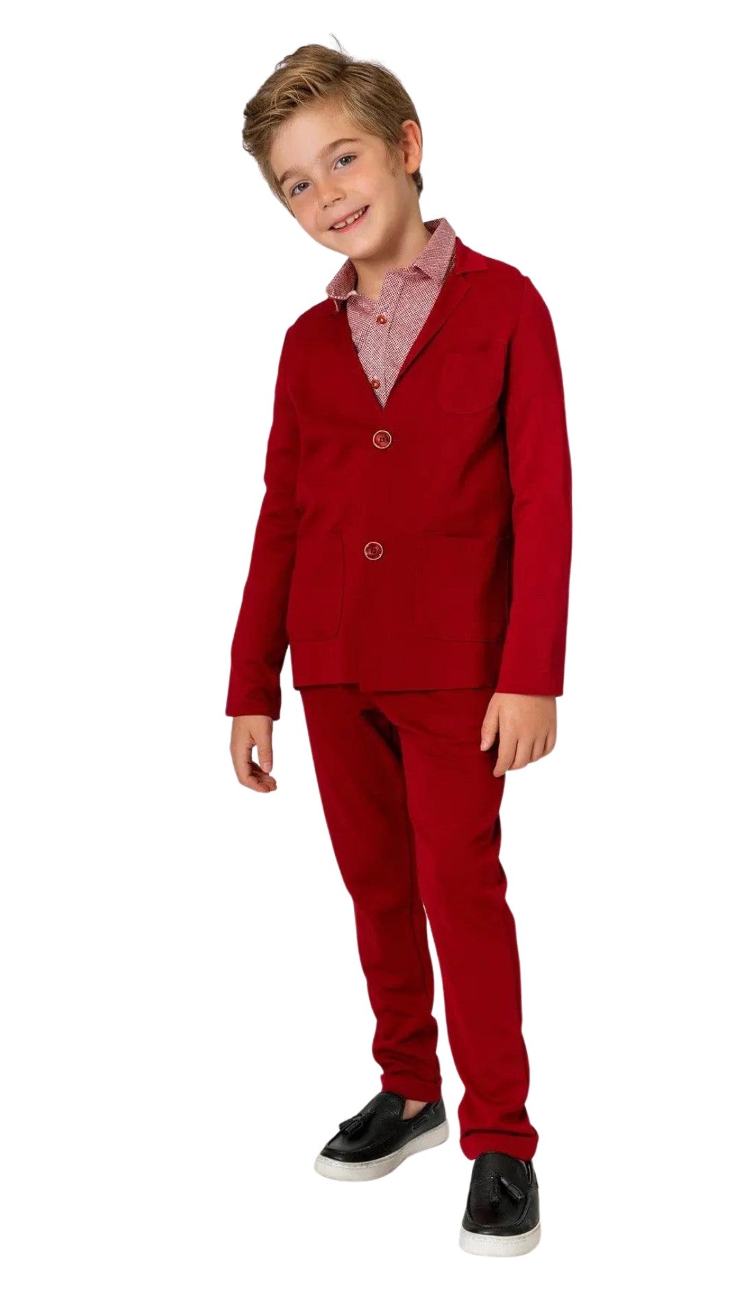 InCity Boys 7-14 Years Tween Brown Burgundy 2 Button Fashion Special Occasion Regular Fit Lightweight Scenic Sport Suit Jacket Blazer InCity Boys & Girls