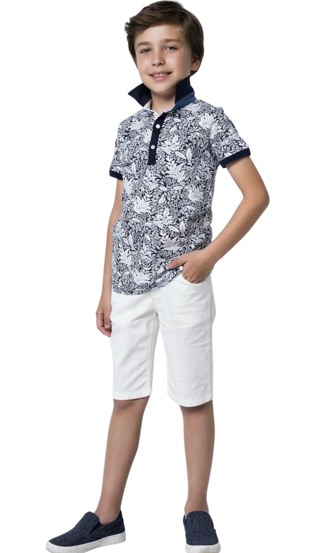 InCity Boys Toddler 1-6 Years Short Sleeve 2 Button Loros Polo Shirt InCity Boys Girls