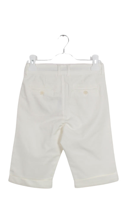 InCity Boys Tween 1-14 Years Regular Fit White Casual Cotton Loaf Shorts InCity Boys Girls