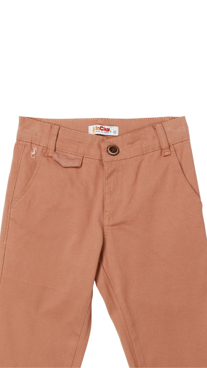 InCity Boys Tween 7-14 Skinny Fit Southbury Burgundy Dress Pants InCity Boys & Girls