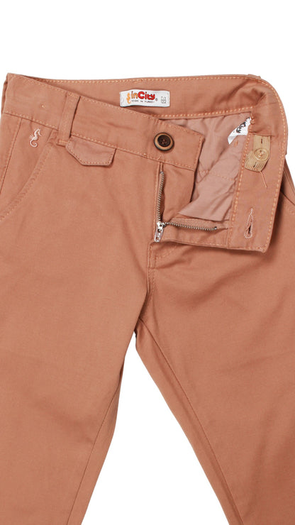 InCity Boys Tween 7-14 Skinny Fit Southbury Burgundy Dress Pants InCity Boys & Girls