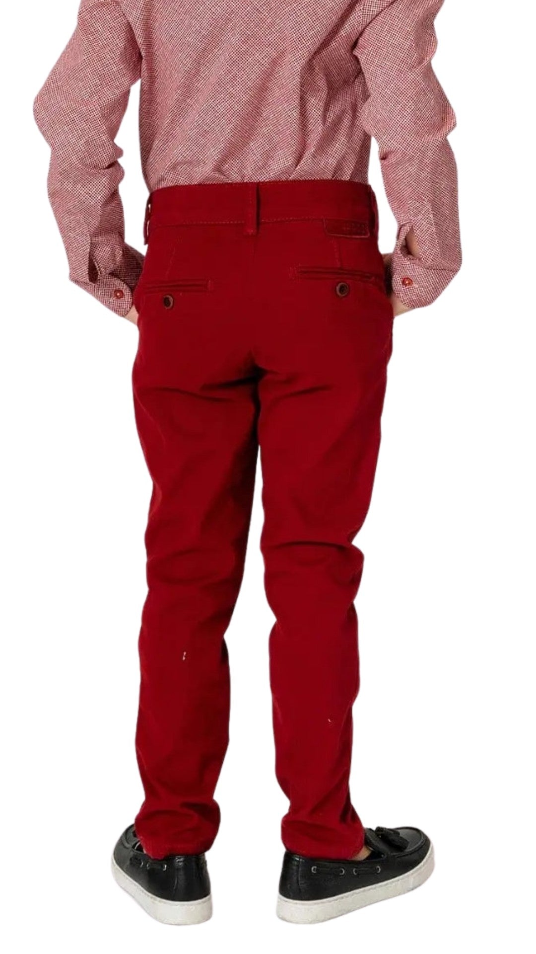 InCity Boys Tween 7-14 Skinny Fit Southbury Burgundy Dress Pants InCity Boys & Girls