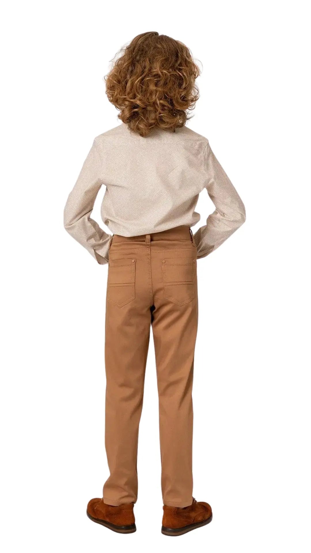 InCity Boys Tween 7-14 Years Black Beige Long Sleeve Button-Down Fashion Stepney Fashion Dress Shirt InCity Boys & Girls