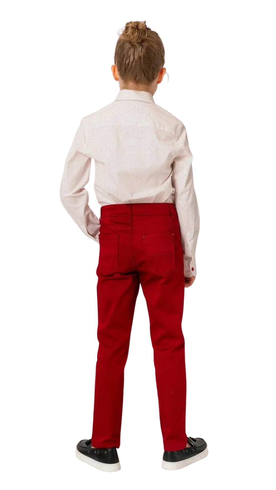 InCity Boys Tween 7-14 Years Burgundy Long Sleeve Button-Down Fashion Norwood Fashion Dress Shirt InCity Boys & Girls