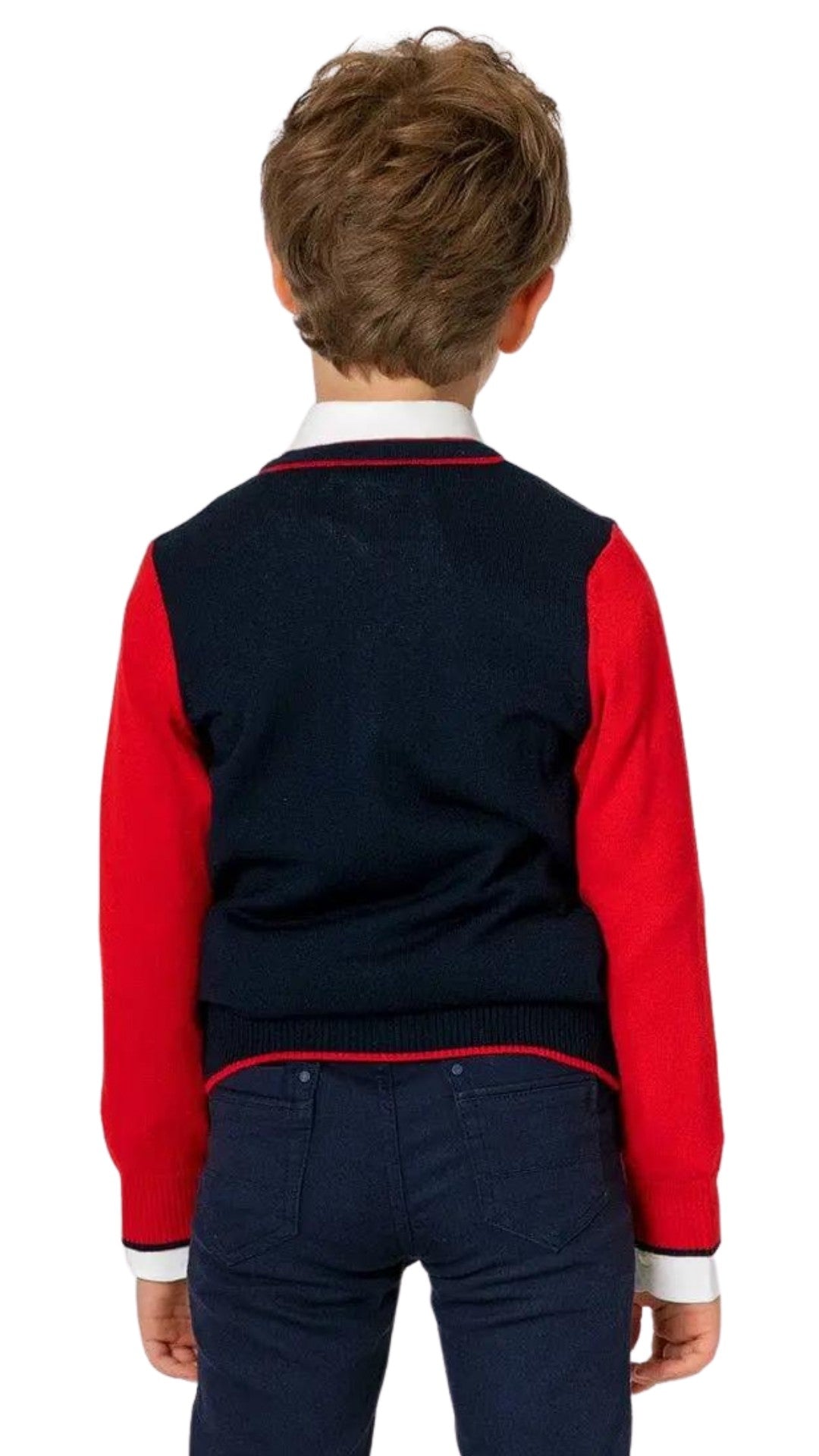 InCity Boys Tween 7-14 Years Button Double Color Fashion Lancaster Cardigan InCity Boys & Girls