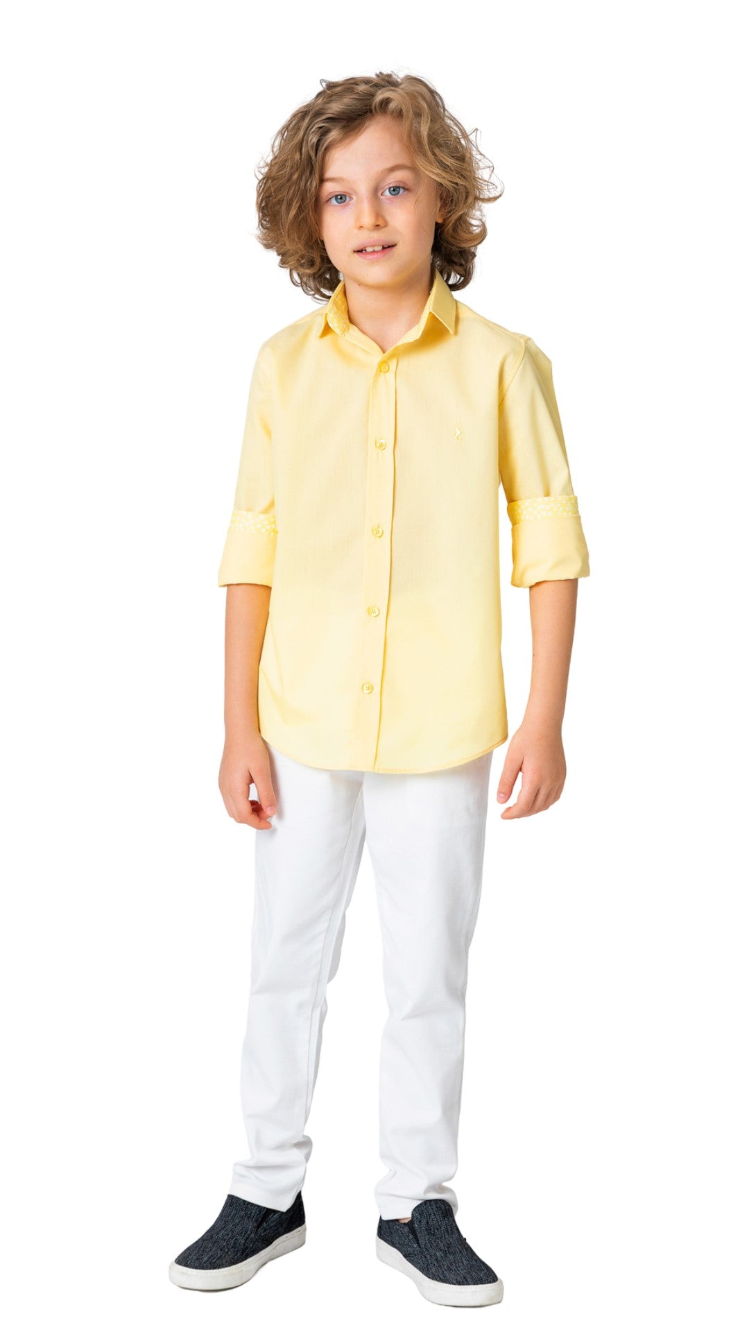 InCity Boys Tween 7-14 Years Long Sleeve Button-Down Fashion Rase Dress Shirt InCity Boys Girls