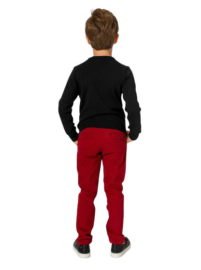 InCity Boys Tween 7-14 Years Mid-Rise Regular Fit Cotton Regent Dress Pants InCity Boys & Girls