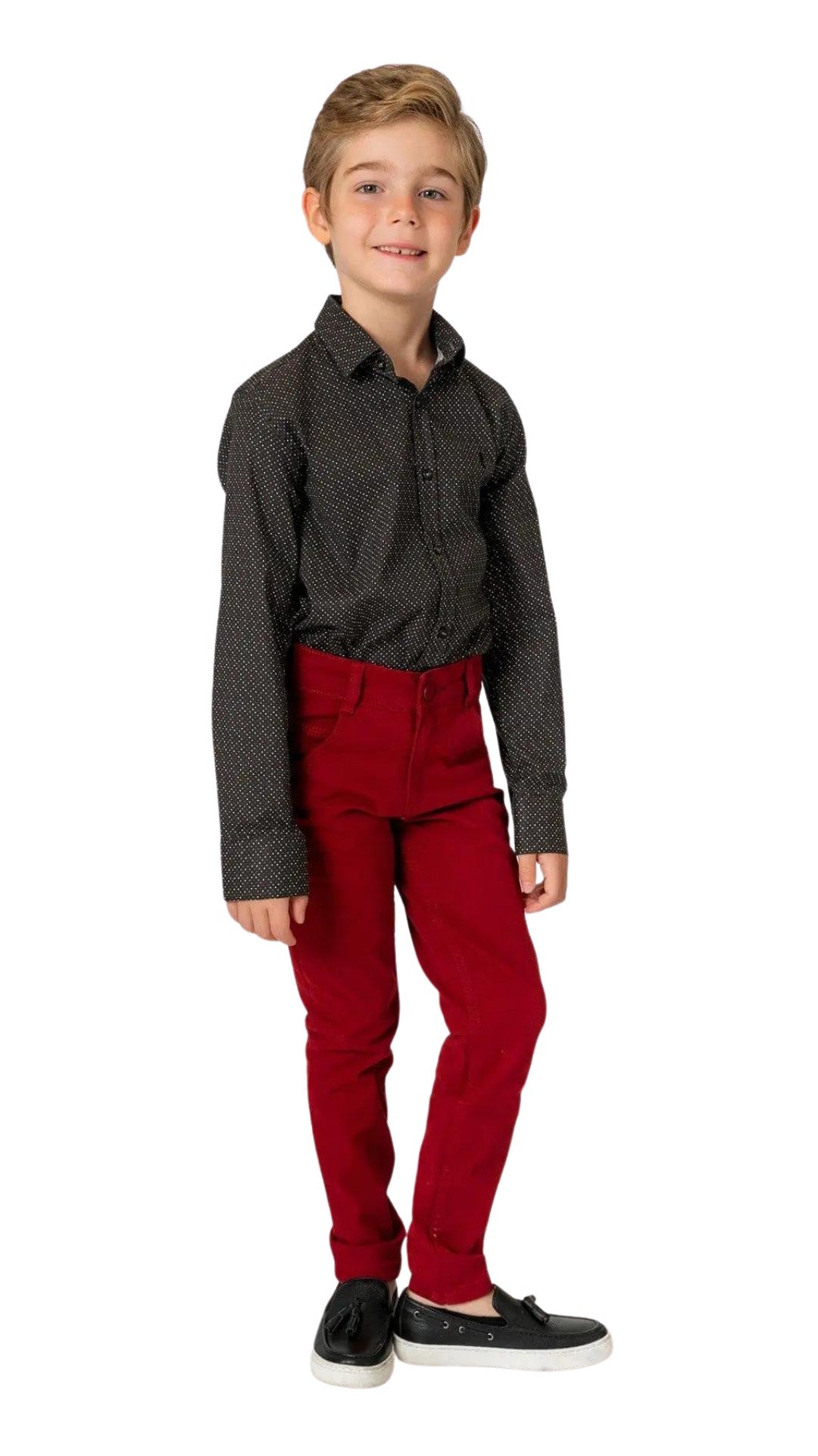 InCity Boys Tween 7-14 Years Navy Long Sleeve Button-Down Fashion Bermondsey Dress Shirt InCity Boys & Girls
