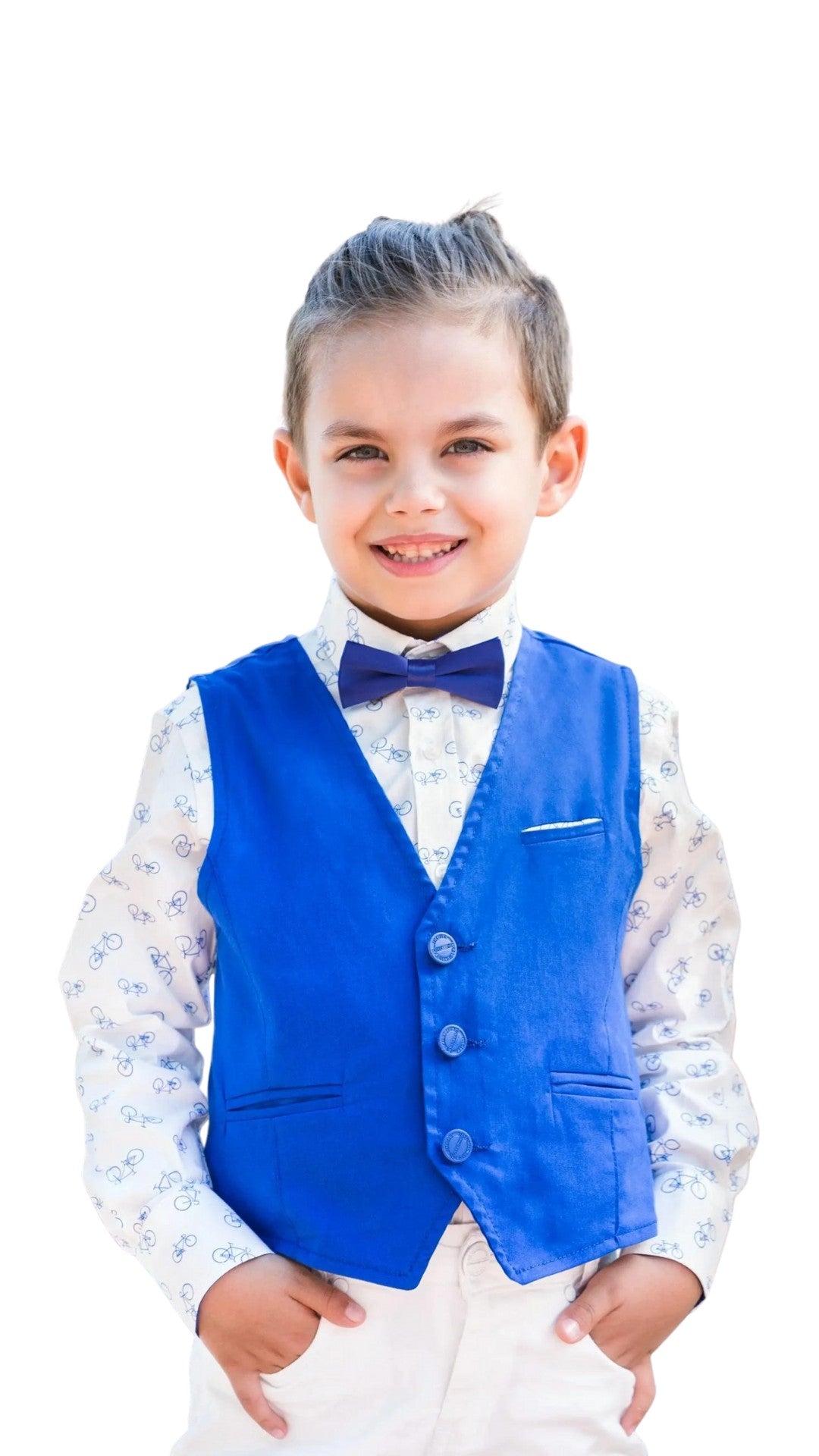 InCity Boys Tween 7-14 Years Orange Blue Long Sleeve Button-Down Fashion Pontoon Dress Shirt InCity Boys & Girls