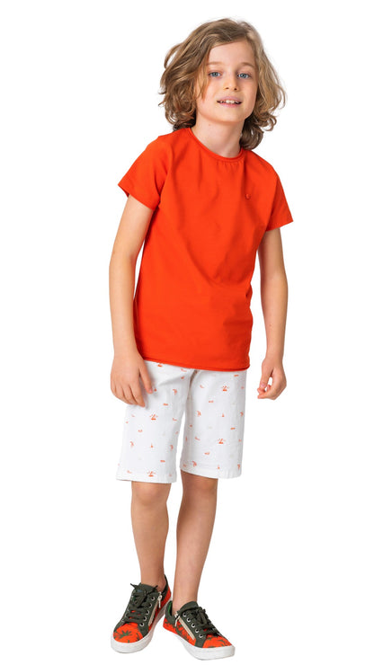 InCity Boys Tween 7-14 Years Portsea Round Neck Solid Short Sleeve T-Shirt InCity Boys Girls