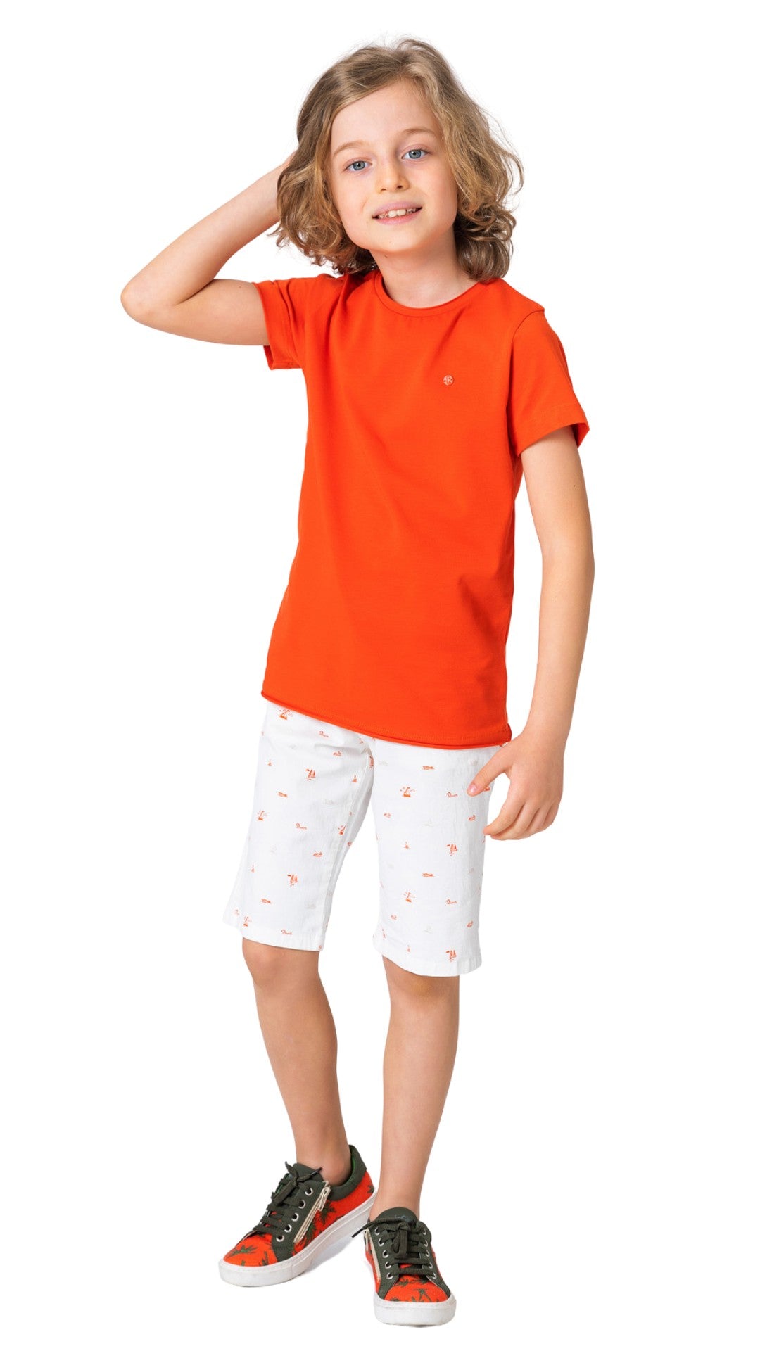 InCity Boys Tween 7-14 Years Portsea Round Neck Solid Short Sleeve T-Shirt InCity Boys Girls