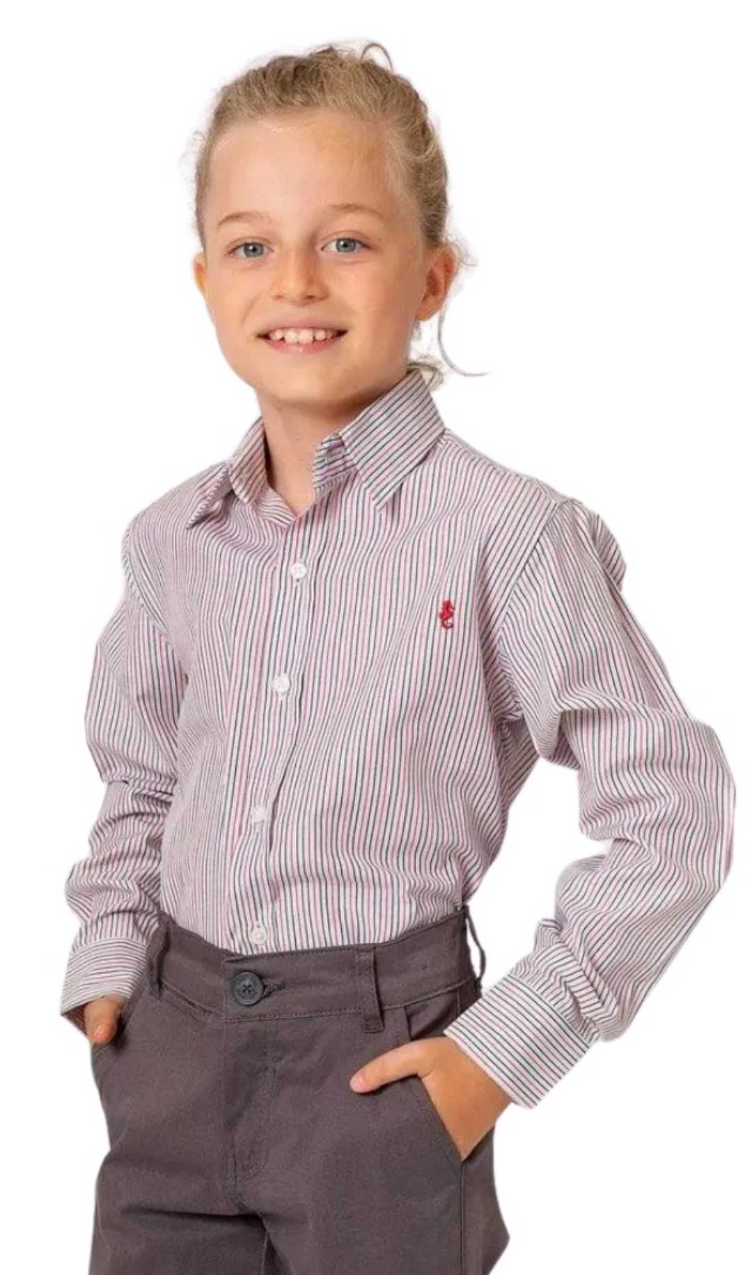 InCity Boys Tween 7-14 Years Red Long Sleeve Button-Down Fashion Jackson Dress Shirt InCity Boys & Girls