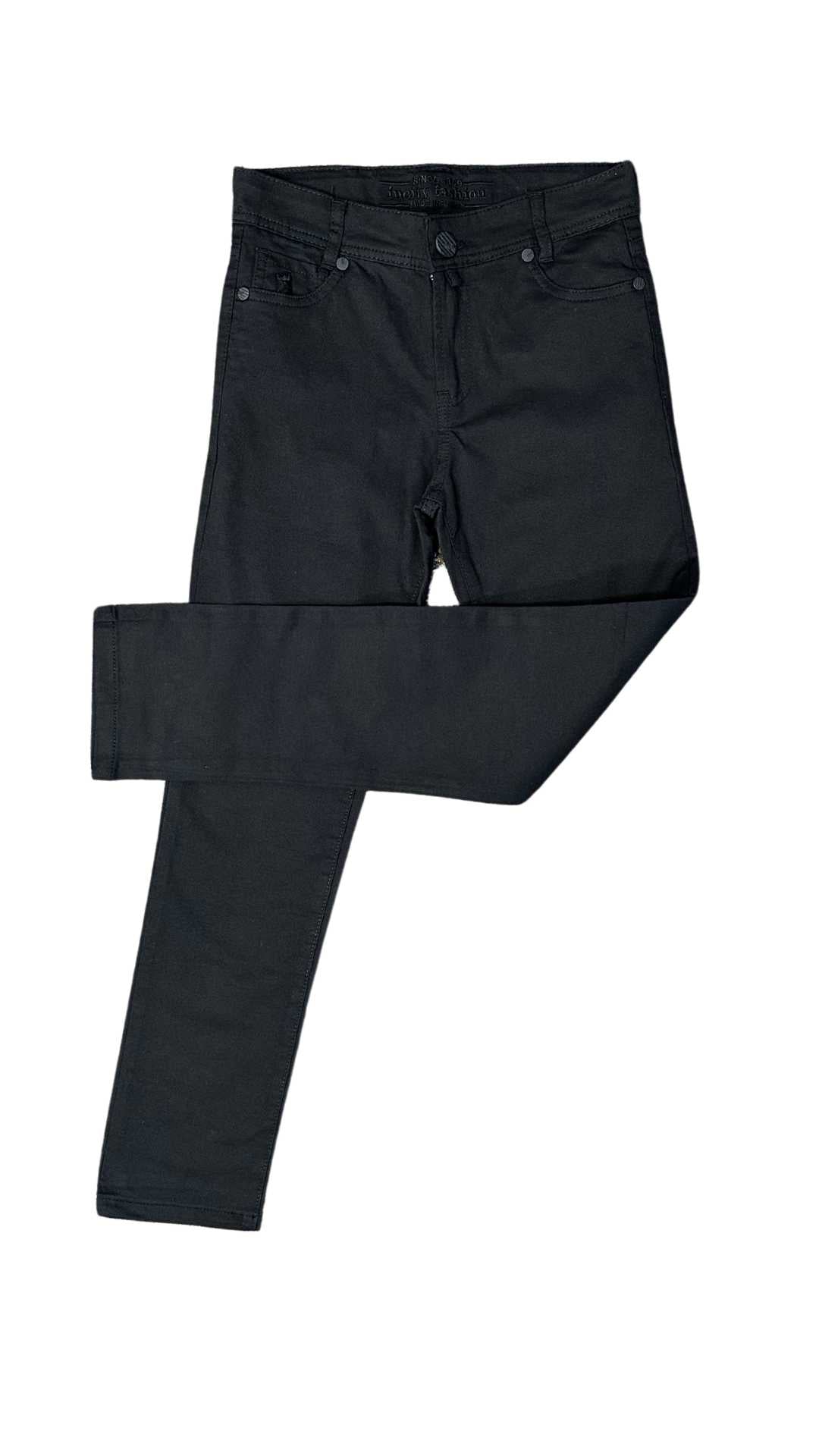 InCity Boys Tween 7-14 Years Regular Fit Boot Cut Black Enner Dress Pants InCity Boys Girls