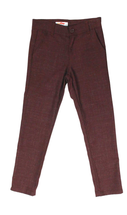 InCity Boys Tween 7-14 Years Regular Fit Boot Cut Burgundy Lewisham Dress Pants InCity Boys & Girls