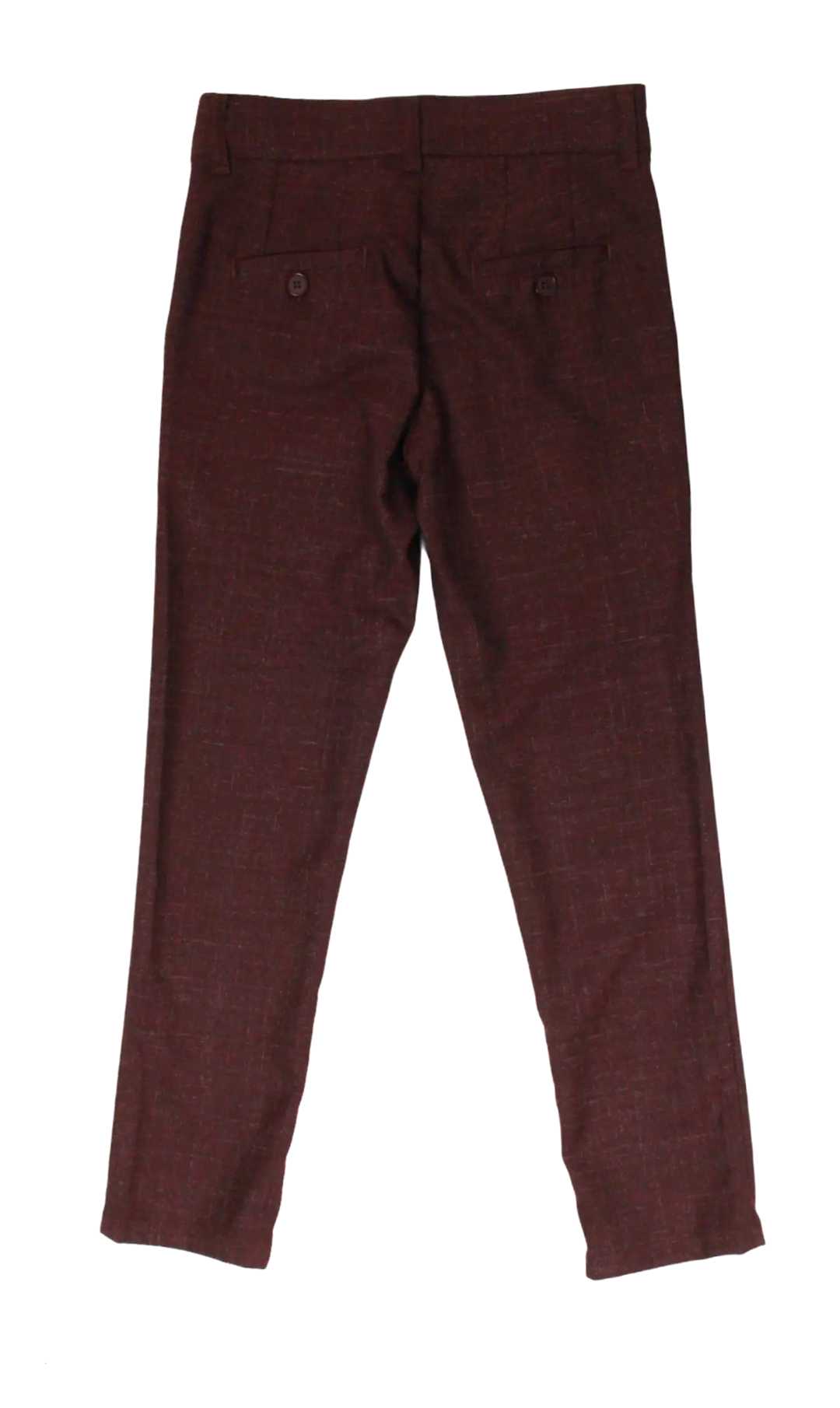 InCity Boys Tween 7-14 Years Regular Fit Boot Cut Burgundy Lewisham Dress Pants InCity Boys & Girls