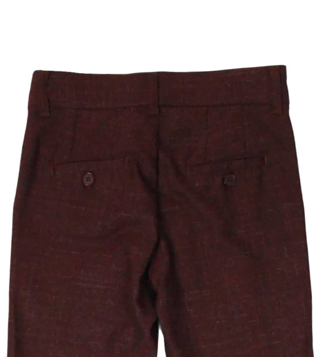 InCity Boys Tween 7-14 Years Regular Fit Boot Cut Burgundy Lewisham Dress Pants InCity Boys & Girls