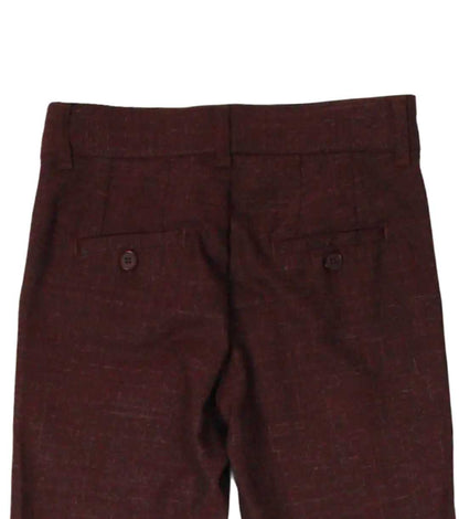 InCity Boys Tween 7-14 Years Regular Fit Boot Cut Burgundy Lewisham Dress Pants InCity Boys & Girls