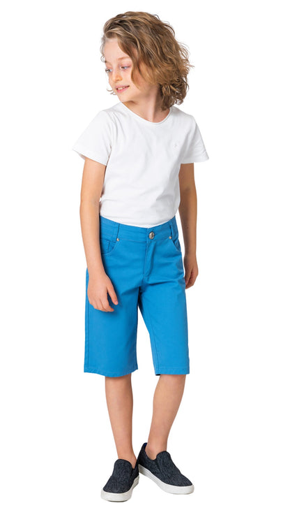 InCity Boys Tween 7-14 Years Regular Fit Casual Cotton Focus Shorts InCity Boys Girls
