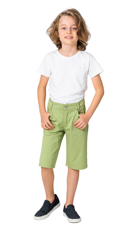 InCity Boys Tween 7-14 Years Regular Fit Casual Cotton Focus Shorts InCity Boys Girls