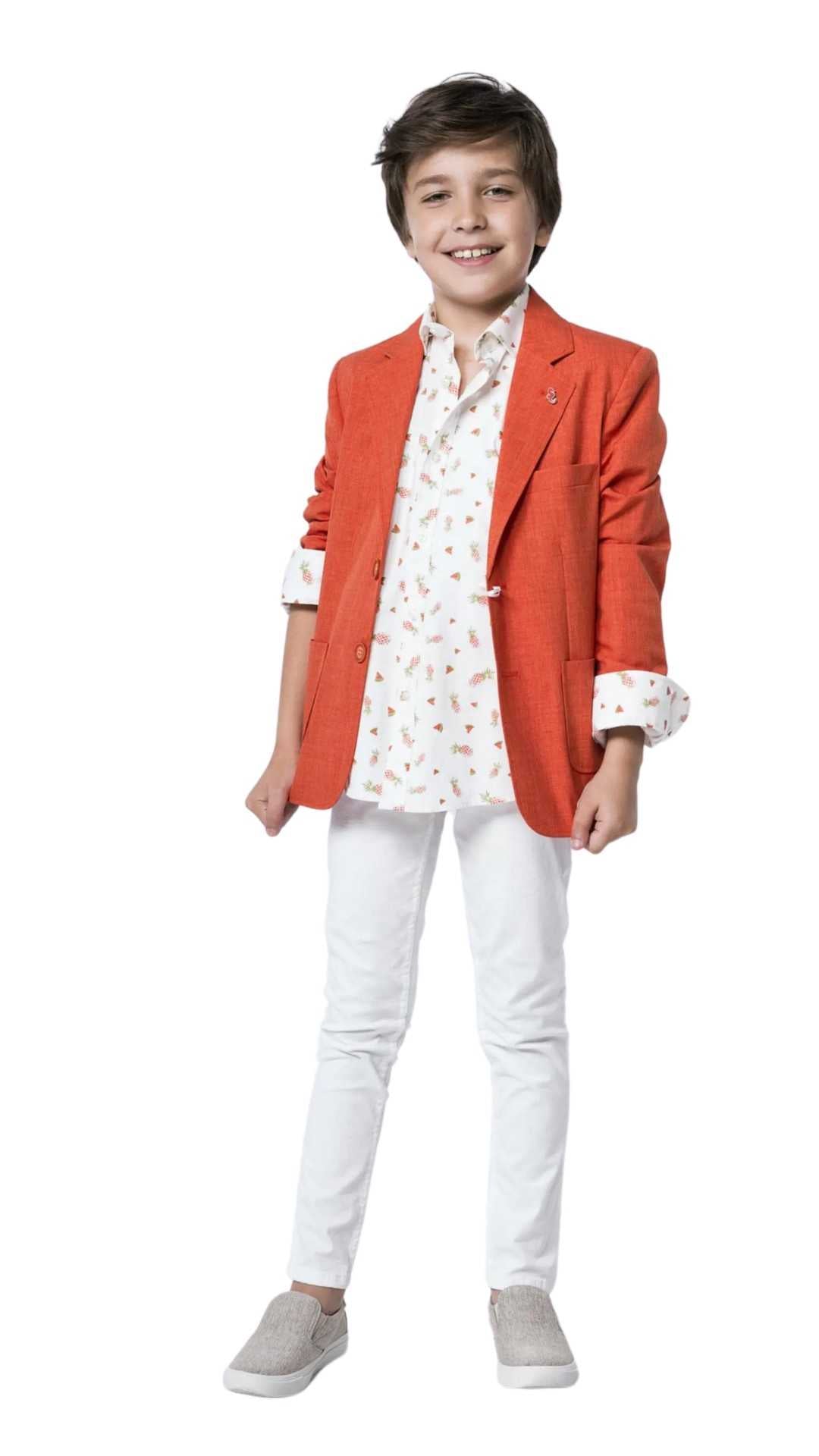 InCity Boys Tween 7-14 Years Regular Fit Cotton White Poison Pants InCity Boys & Girls