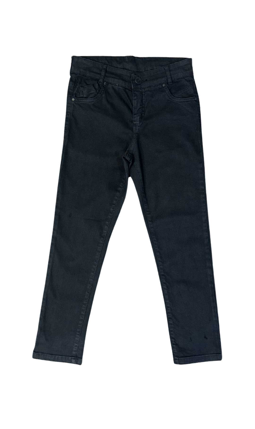 InCity Boys Tween 8-14 Years Black Mid-Rise Regular Fit Cotton Canary Pants InCity Boys Girls