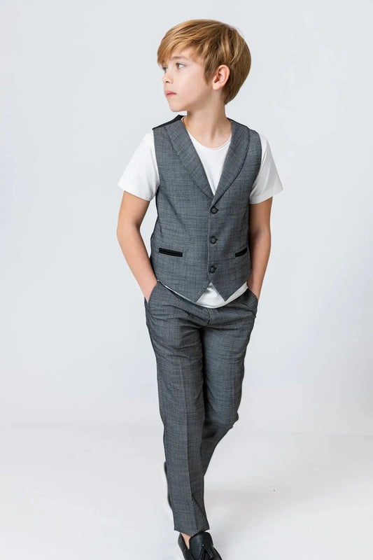 Boys suit vest store