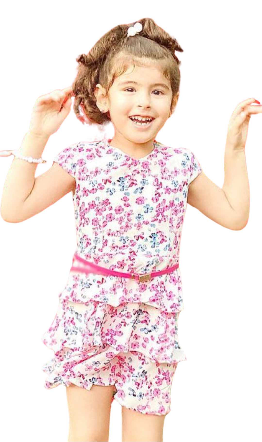InCity Girls Tween 1-14 Years Toddler Tween Tiered Printed Fashion Pales Dress InCity Boys & Girls