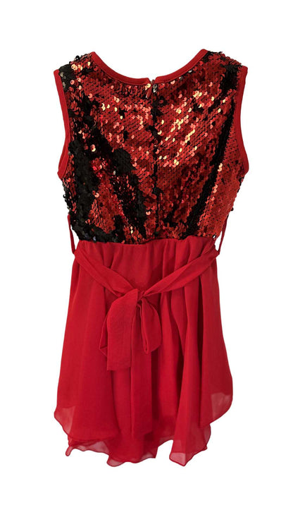 InCity Girls Tween 1-6 Years Toddler Red Sleeveless Sequin Fashion Christmas Holiday Dress InCity Boys Girls