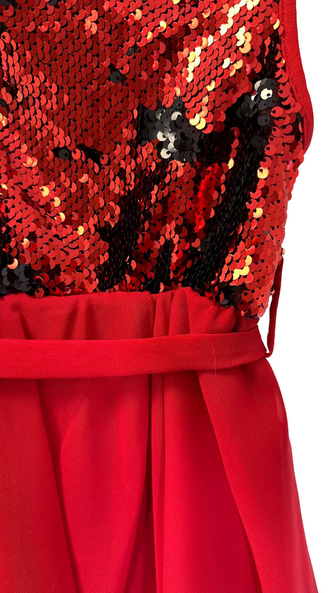 InCity Girls Tween 1-6 Years Toddler Red Sleeveless Sequin Fashion Christmas Holiday Dress InCity Boys Girls