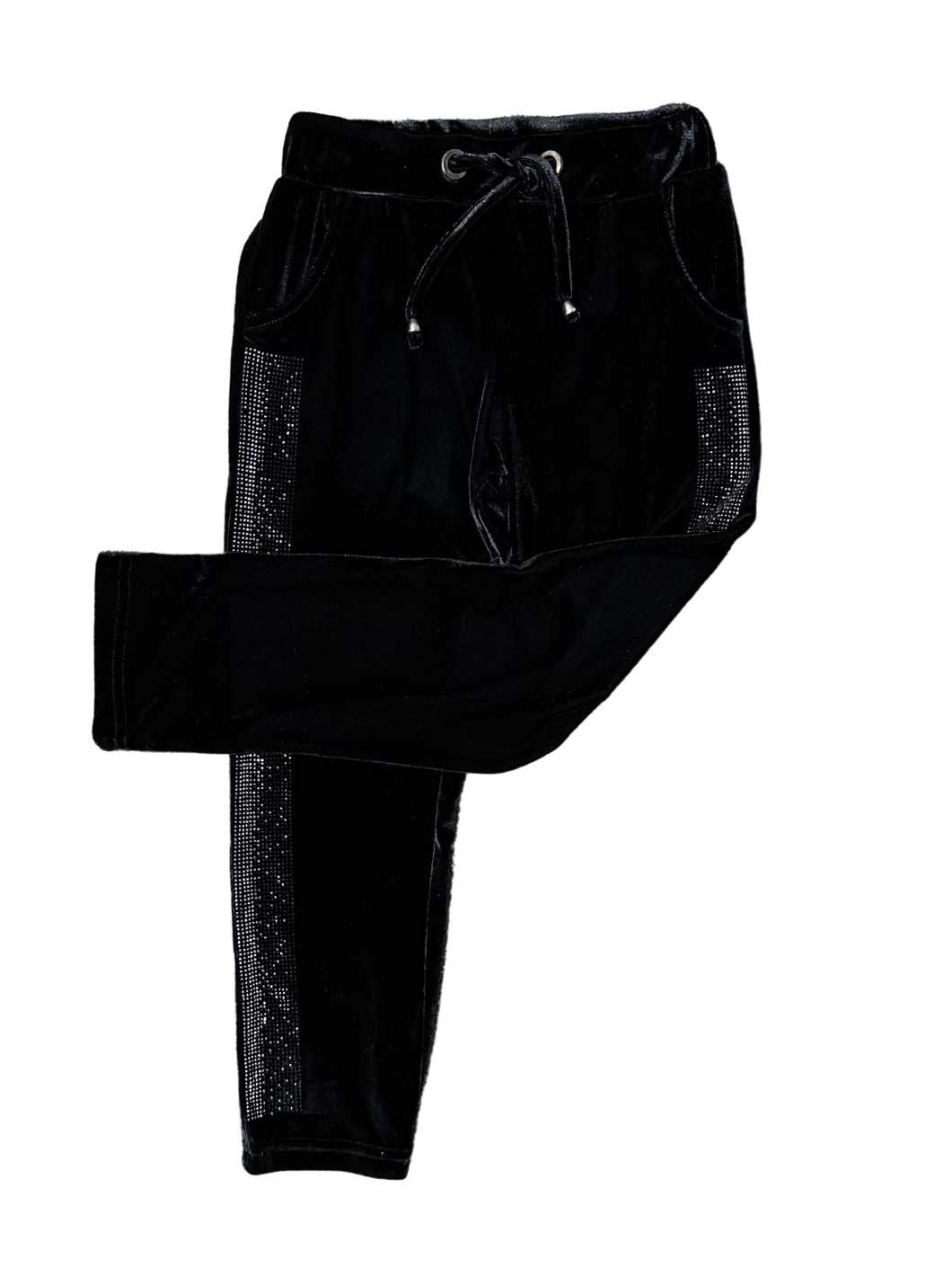 InCity Girls Tween 7-14 Years Black Purple Mid-Rise Comfy Fulham Fashion Active Track Bottom InCity Boys Girls