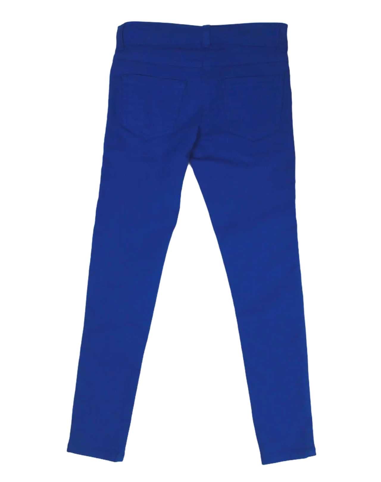 InCity Girls Tween 7-14 Years Blue Double Zipper Mid-Rise Skinny Fit Vendetta Fashion Dress Pants InCity Boys & Girls