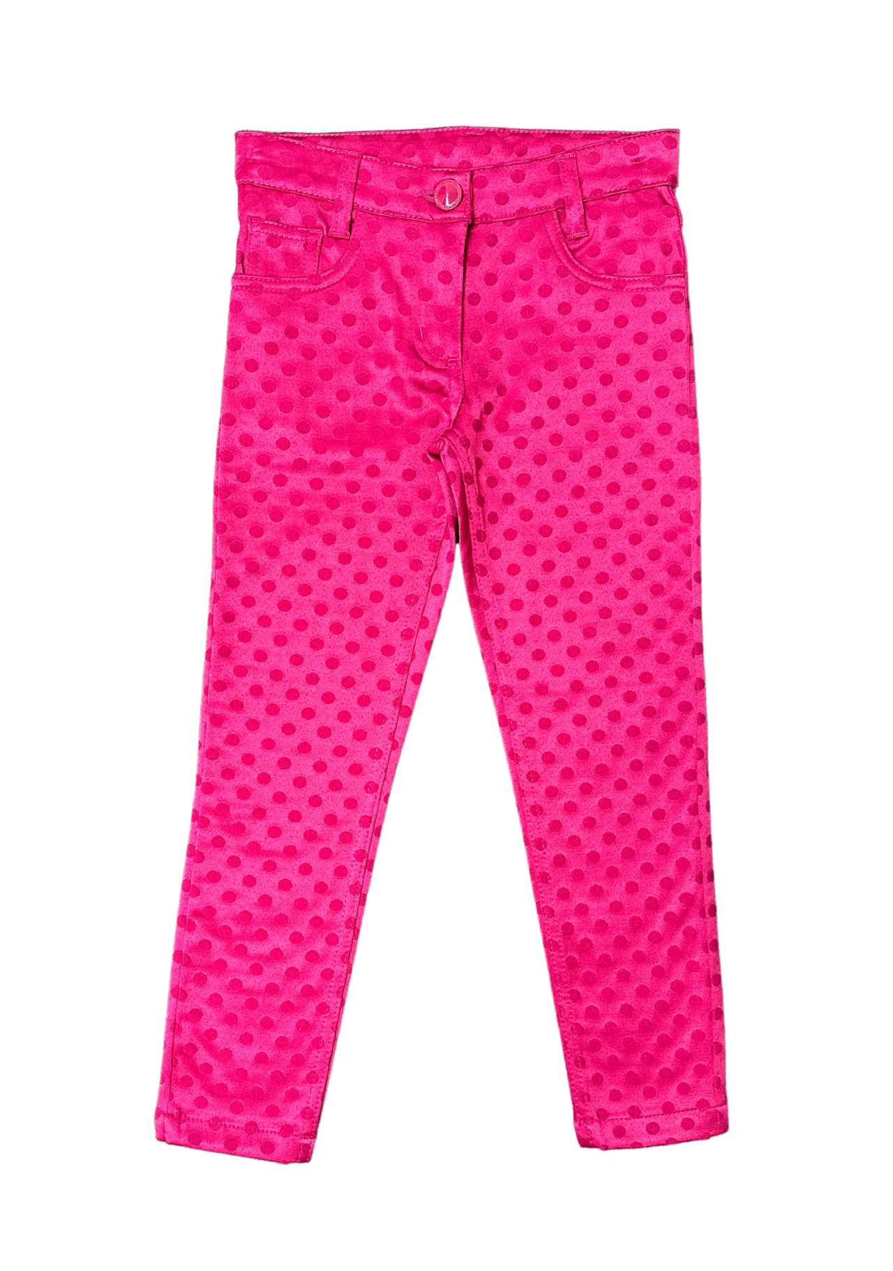 InCity Girls Tween 7-14 Years Fuchsia Red Mid-Rise Regular Fit Cotton Jakar Dress Pants InCity Boys & Girls