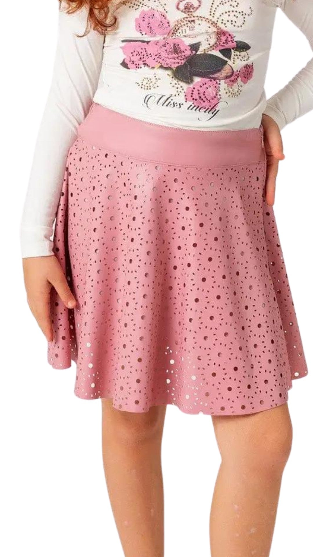 InCity Girls Tween 7-14 Years Red Solid Whole Fashion Skirt InCity Boys & Girls