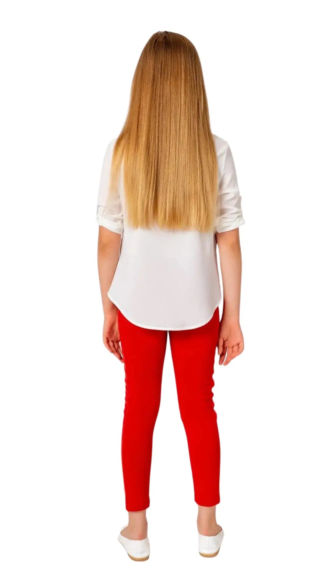 InCity Girls Tween 7-14 Years Regular Fit Red Casual Long Sleeve Comfy Malta Fashion Blouse InCity Boys & Girls