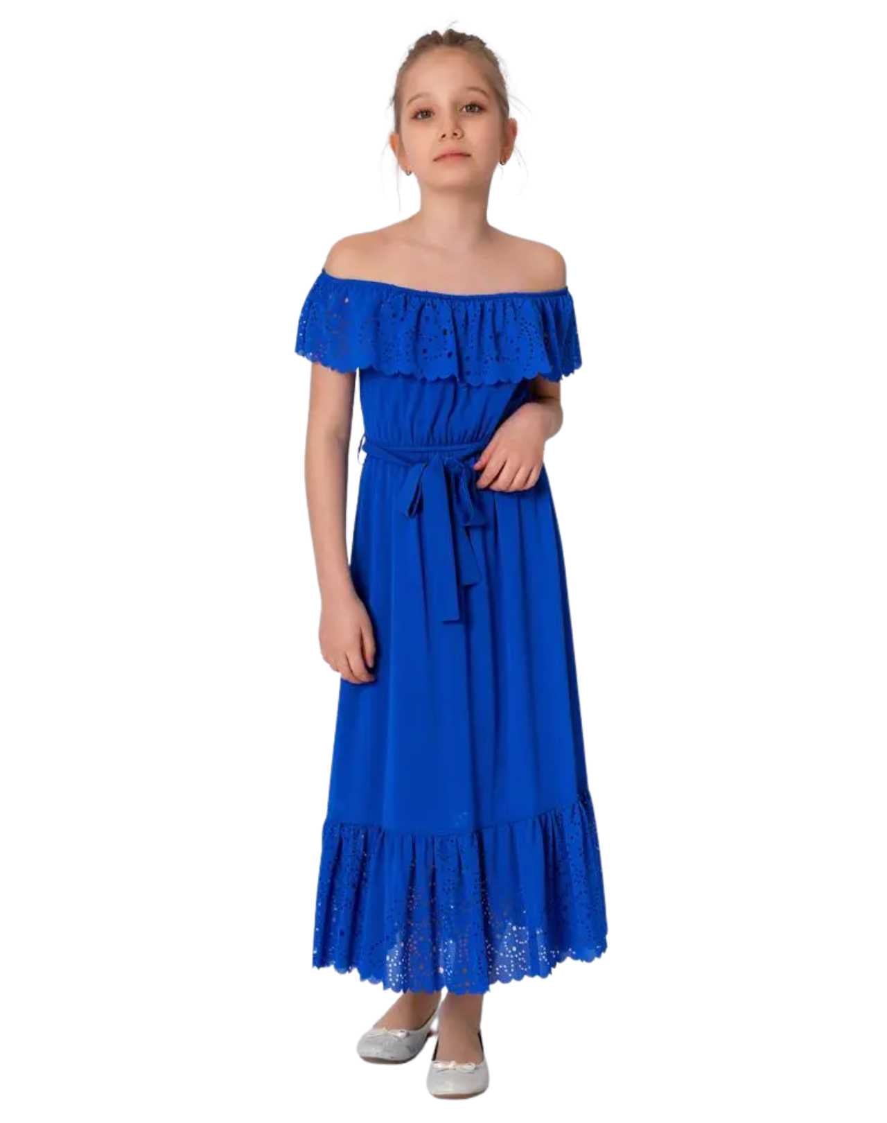 InCity Girls Tween 7y-14y Round Neck Off-Shoulder Tionar Dress InCity Boys & Girls